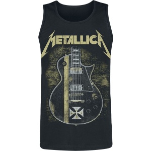 Metallica Hetfield Iron Cross Guitar Tank top černá - RockTime.cz