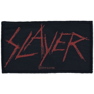 Slayer Slayer Logo nášivka cerná/cervená - RockTime.cz