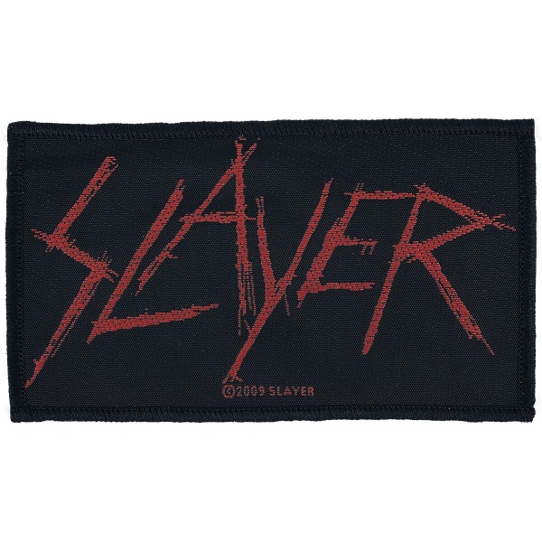 Slayer Slayer Logo nášivka cerná/cervená - RockTime.cz