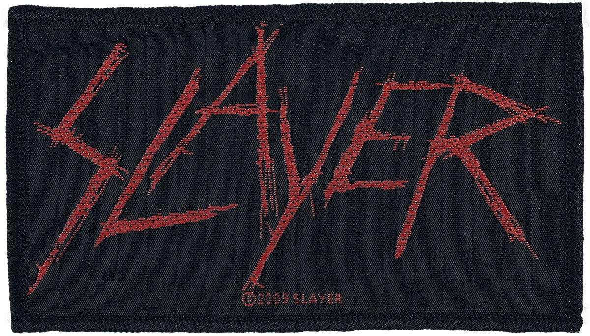 Slayer Slayer Logo nášivka cerná/cervená - RockTime.cz