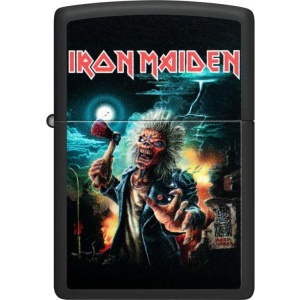 Iron Maiden Zippo - 50 Years Black Matte Zippo zapalovač standard - RockTime.cz