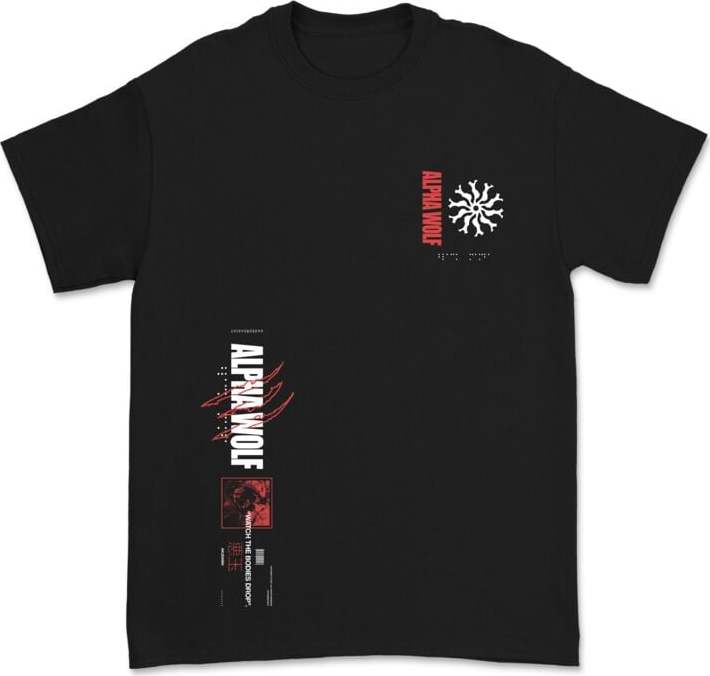 Alpha Wolf Akudama Tričko černá - RockTime.cz