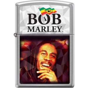 Bob Marley Zippo - Brushed Chrome Zippo zapalovač standard - RockTime.cz