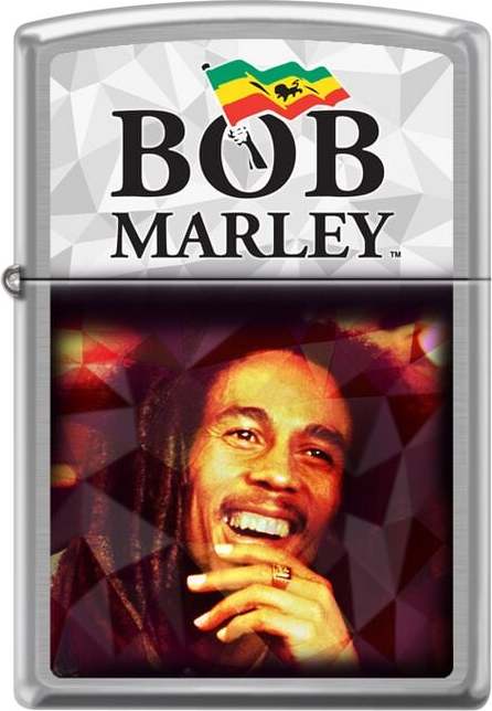 Bob Marley Zippo - Brushed Chrome Zippo zapalovač standard - RockTime.cz
