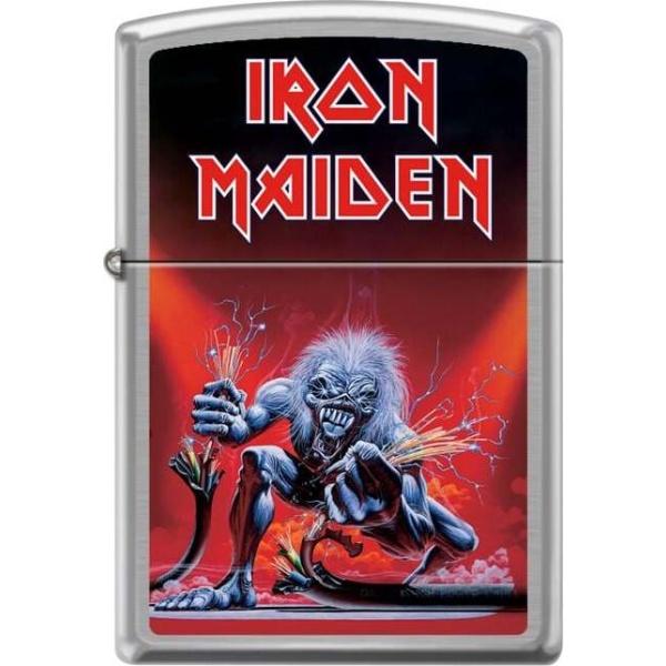 Iron Maiden Zippo - Brushed Chrome Zippo zapalovač standard - RockTime.cz