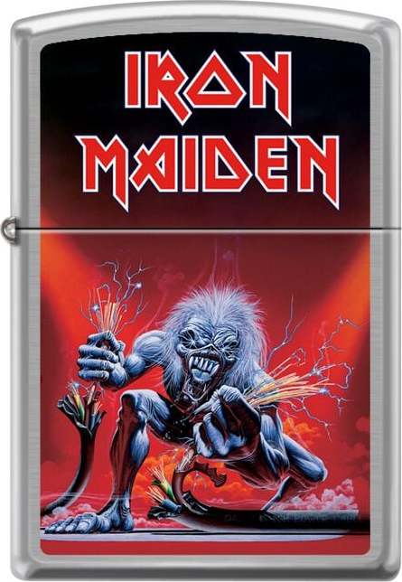 Iron Maiden Zippo - Brushed Chrome Zippo zapalovač standard - RockTime.cz