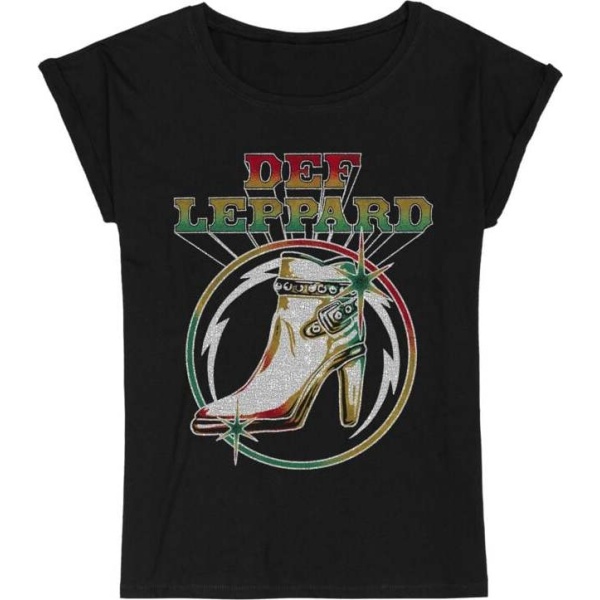 Def Leppard Vintage Boot Dámské tričko černá - RockTime.cz