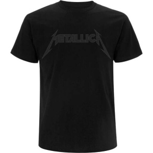 Metallica Black On Black Classic Logo Tričko černá - RockTime.cz