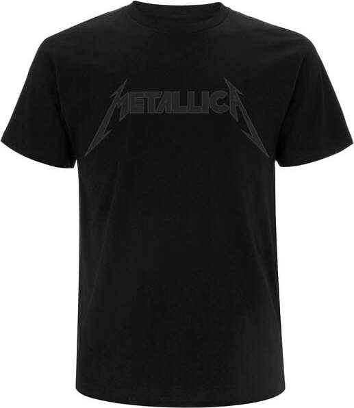 Metallica Black On Black Classic Logo Tričko černá - RockTime.cz