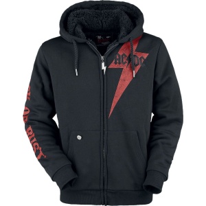 AC/DC EMP Signature Collection Mikina s kapucí na zip černá - RockTime.cz