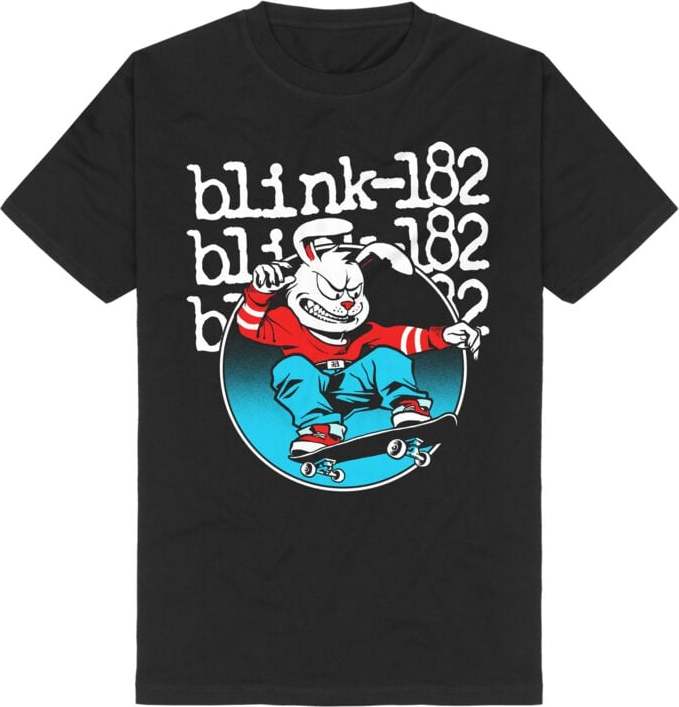 Blink-182 Skateboard Bunny Tričko černá - RockTime.cz