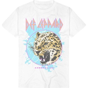 Def Leppard Adrenalize Leopard Tričko bílá - RockTime.cz