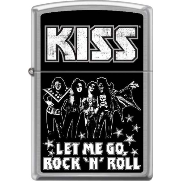 Kiss Zippo - Brushed Chrome Zippo zapalovač standard - RockTime.cz