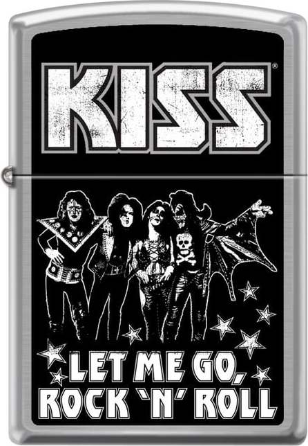 Kiss Zippo - Brushed Chrome Zippo zapalovač standard - RockTime.cz