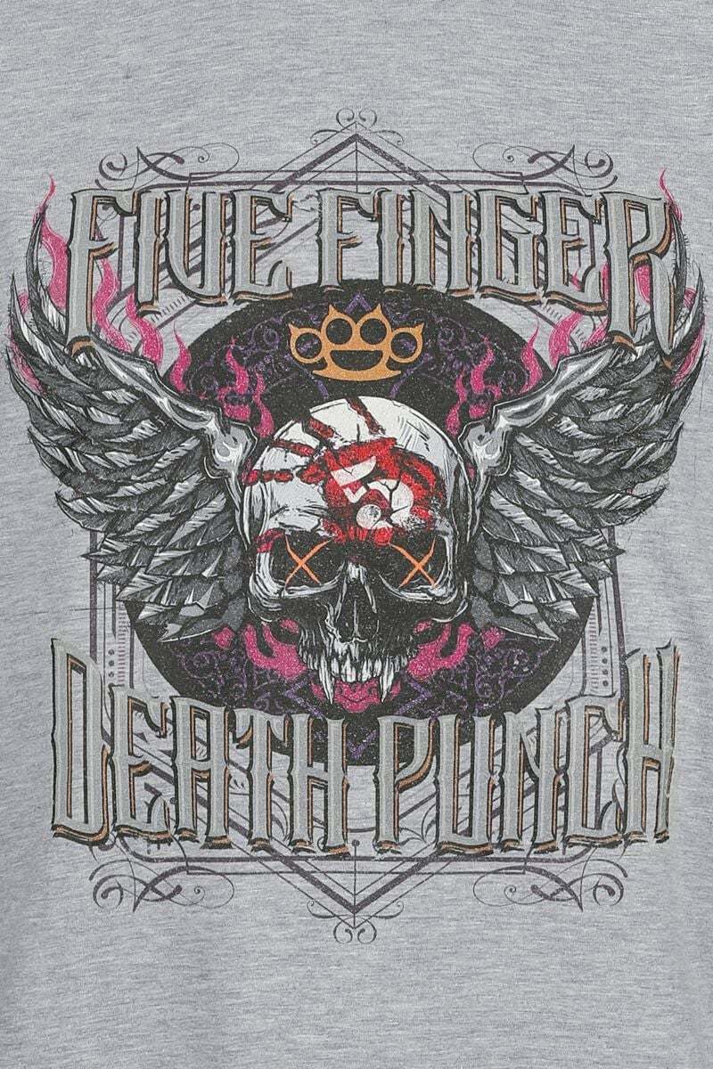 Five Finger Death Punch Stuck In My Ways Tričko šedá - RockTime.cz