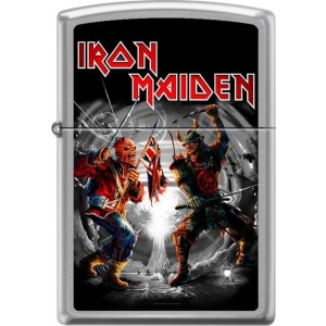 Iron Maiden Zippo - Brushed Chrome Zippo zapalovač standard - RockTime.cz