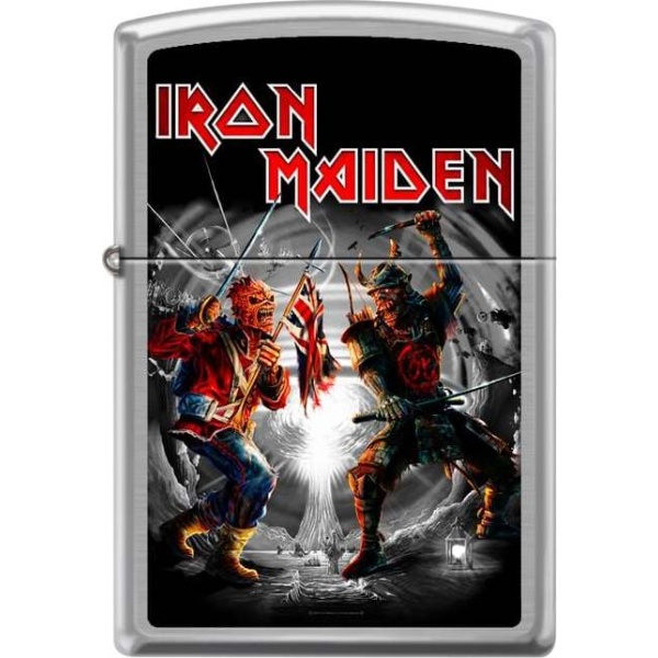 Iron Maiden Zippo - Brushed Chrome Zippo zapalovač standard - RockTime.cz