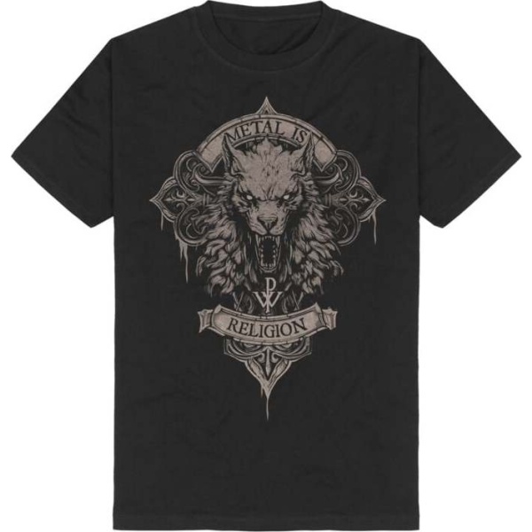 Powerwolf Wolfhead Tričko černá - RockTime.cz