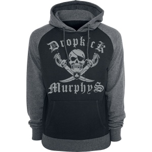 Dropkick Murphys Shipping Up To Boston Mikina s kapucí cerná/šedá - RockTime.cz
