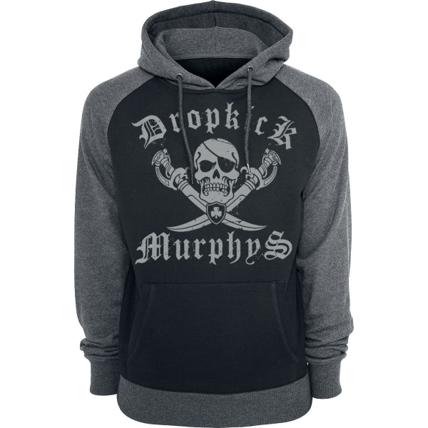 Dropkick Murphys Shipping Up To Boston Mikina s kapucí cerná/šedá - RockTime.cz