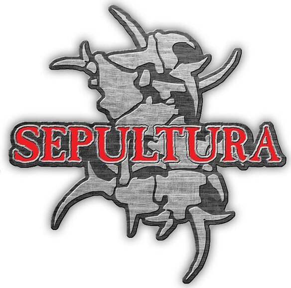 Sepultura Logo & Tribals Odznak stríbrná - RockTime.cz