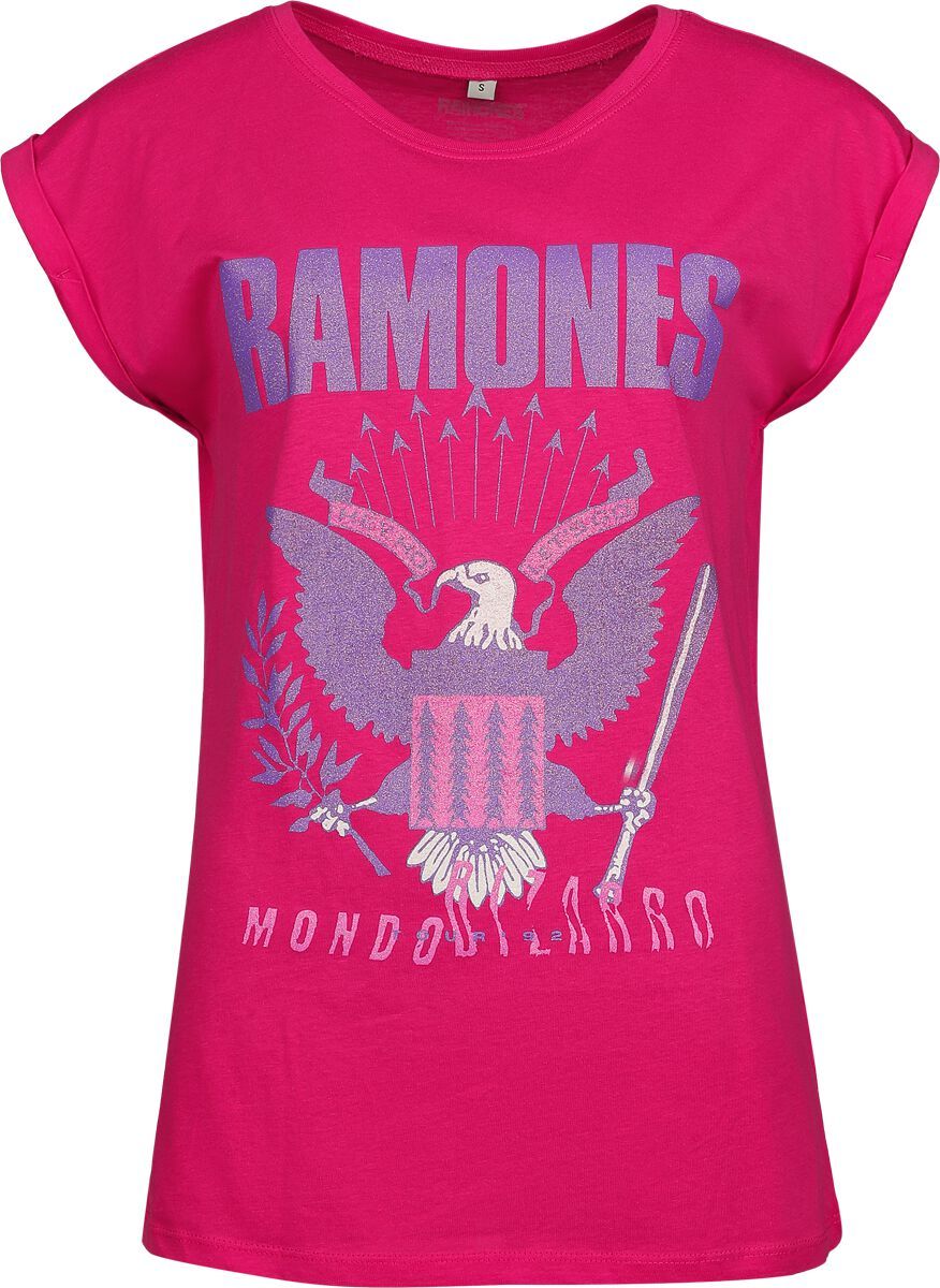 Ramones Eagle Crystals Dámské tričko růžová - RockTime.cz