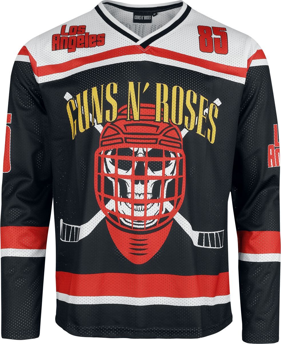 Guns N' Roses Hockey Jersey Tričko s dlouhým rukávem vícebarevný - RockTime.cz