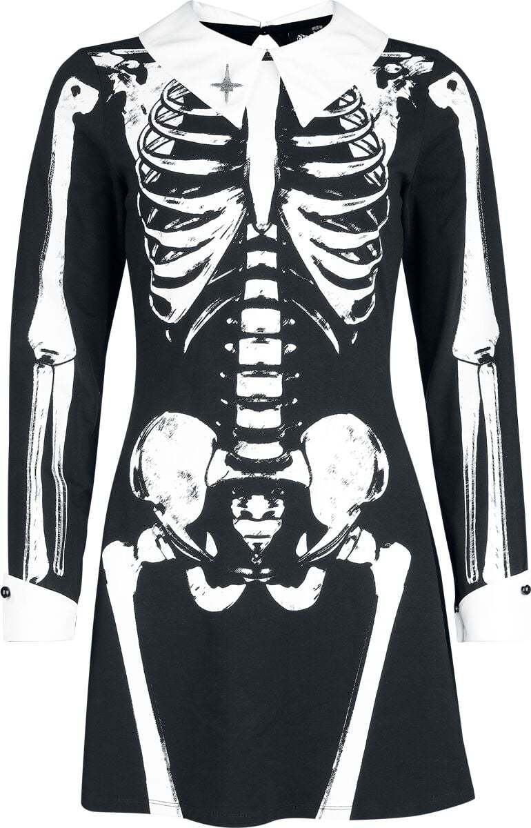 Ghost EMP Signature Collection Šaty cerná/bílá - RockTime.cz