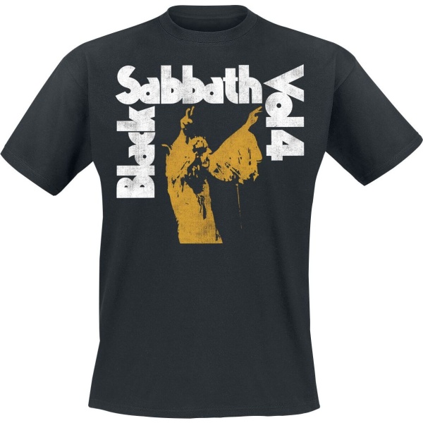 Black Sabbath Vol. 4 Tracklist Tričko černá - RockTime.cz
