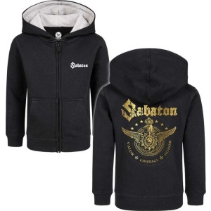 Sabaton Metal-Kids - Wings Of Glory detská mikina s kapucí na zip černá - RockTime.cz