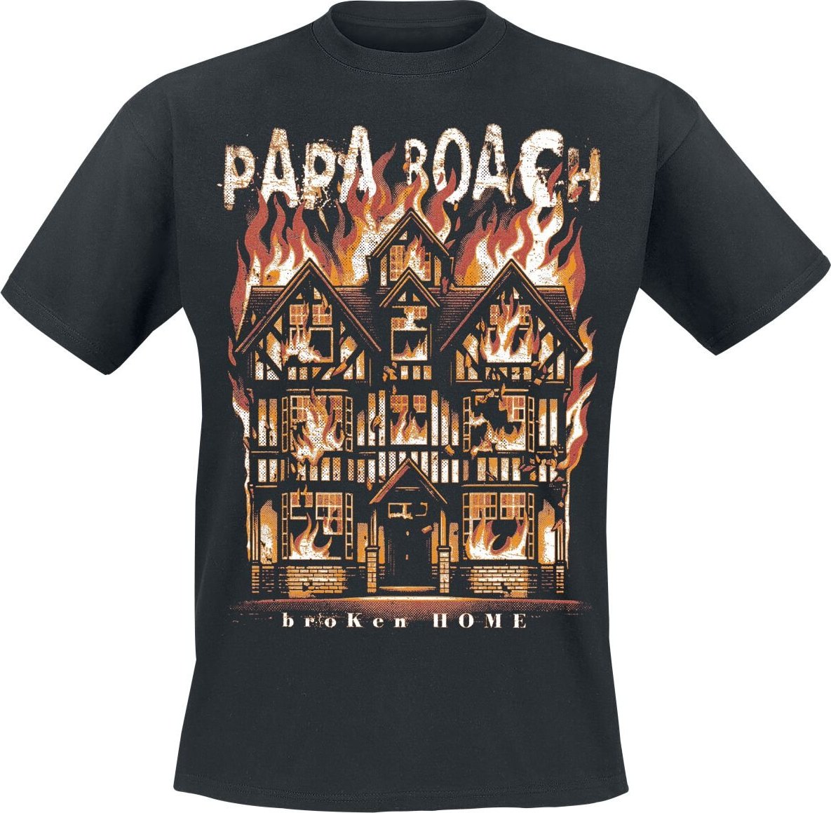 Papa Roach Broken home Tričko černá - RockTime.cz