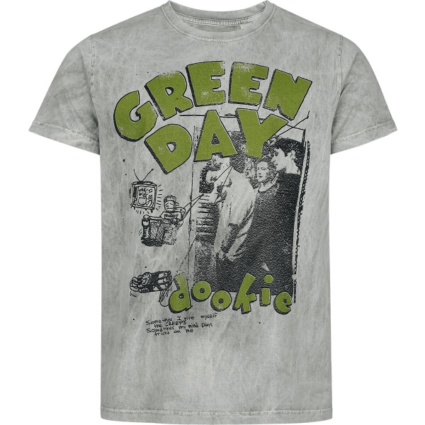 Green Day Sketched Man Tričko šedá - RockTime.cz