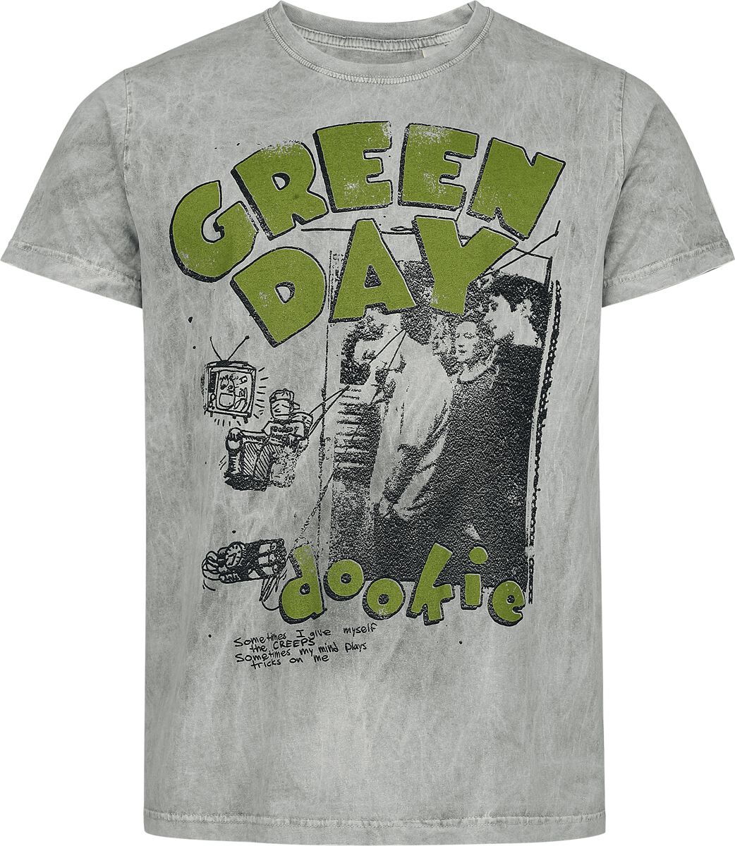 Green Day Sketched Man Tričko šedá - RockTime.cz