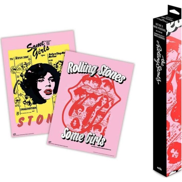 The Rolling Stones Set Mini Poster The Rolling Stones Mini vícebarevný - RockTime.cz