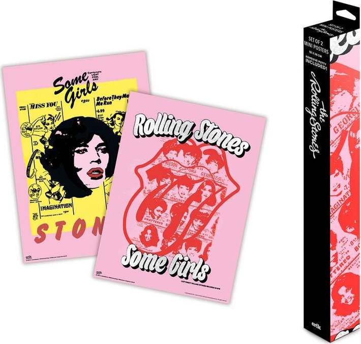 The Rolling Stones Set Mini Poster The Rolling Stones Mini vícebarevný - RockTime.cz