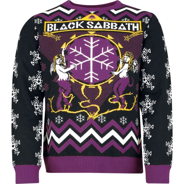 Black Sabbath Holiday Sweater 2025 Pletený svetr vícebarevný - RockTime.cz