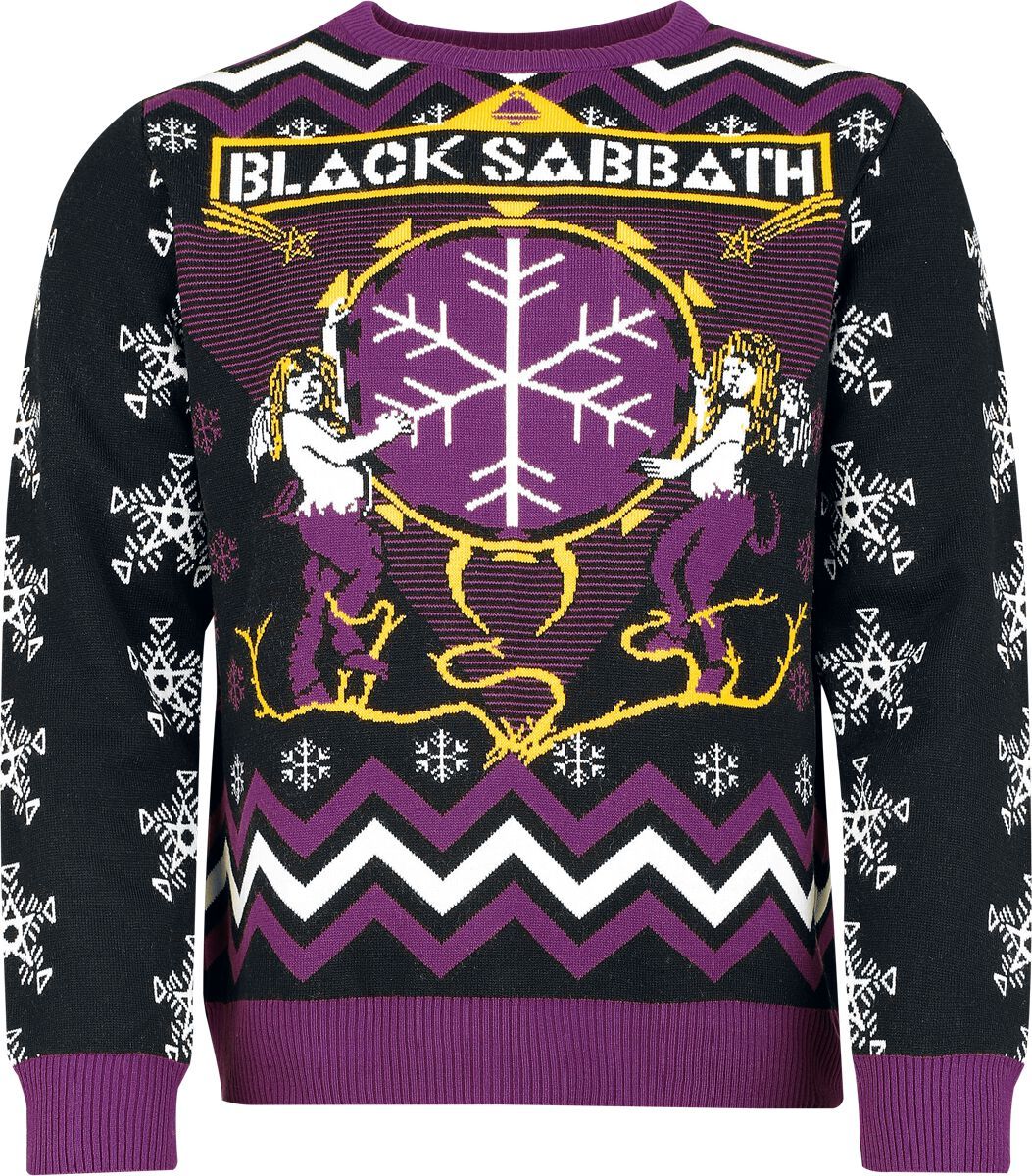 Black Sabbath Holiday Sweater 2025 Pletený svetr vícebarevný - RockTime.cz