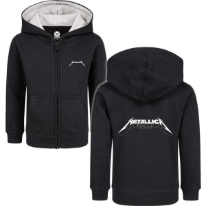 Metallica Metal-Kids - Logo detská mikina s kapucí na zip černá - RockTime.cz