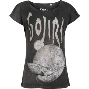 Gojira Whale Sun Moon Dámské tričko šedá - RockTime.cz