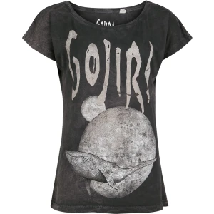 Gojira Whale Sun Moon Dámské tričko šedá - RockTime.cz