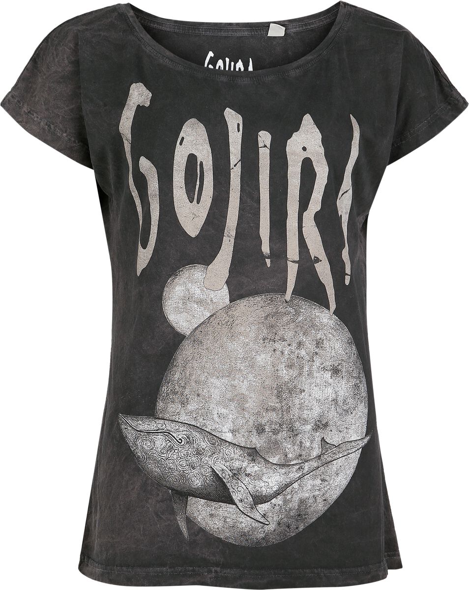 Gojira Whale Sun Moon Dámské tričko šedá - RockTime.cz