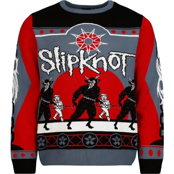 Slipknot Holiday Sweater 2025 Pletený svetr vícebarevný - RockTime.cz