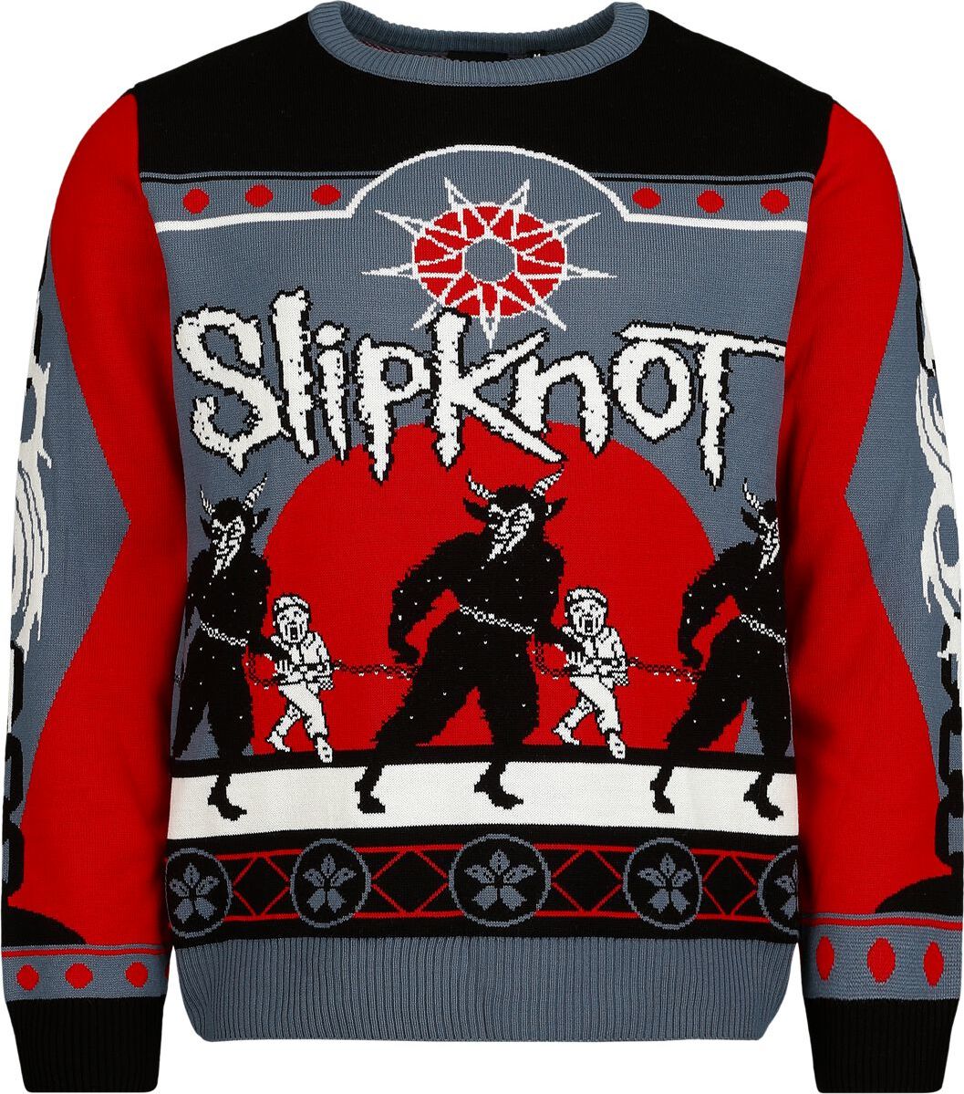Slipknot Holiday Sweater 2025 Pletený svetr vícebarevný - RockTime.cz