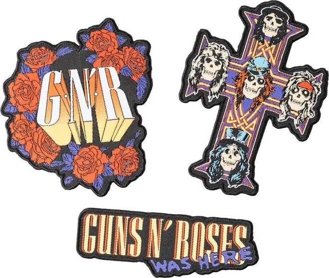 Guns N' Roses Patches 3-er Set Guns N' Roses nášivka standard - RockTime.cz