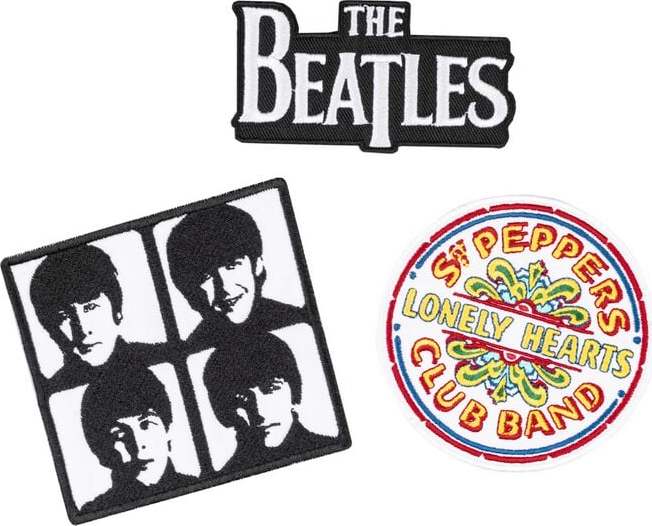The Beatles Patches 3-er Set The Beatles nášivka standard - RockTime.cz