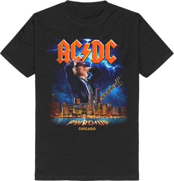 AC/DC PWRUP Chicago Tričko černá - RockTime.cz