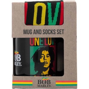 Bob Marley One Love - Tassen-Socken-Set Hrnek standard - RockTime.cz