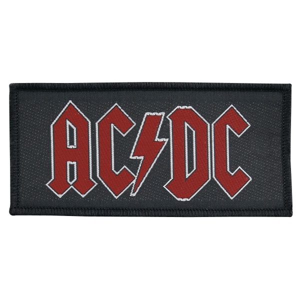AC/DC Red Logo nášivka cerná/cervená - RockTime.cz