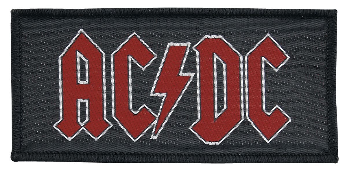 AC/DC Red Logo nášivka cerná/cervená - RockTime.cz