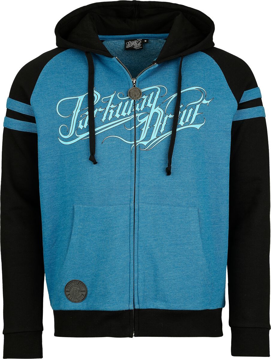 Parkway Drive EMP Signature Collection Mikina s kapucí na zip svetle modrá/cerná - RockTime.cz